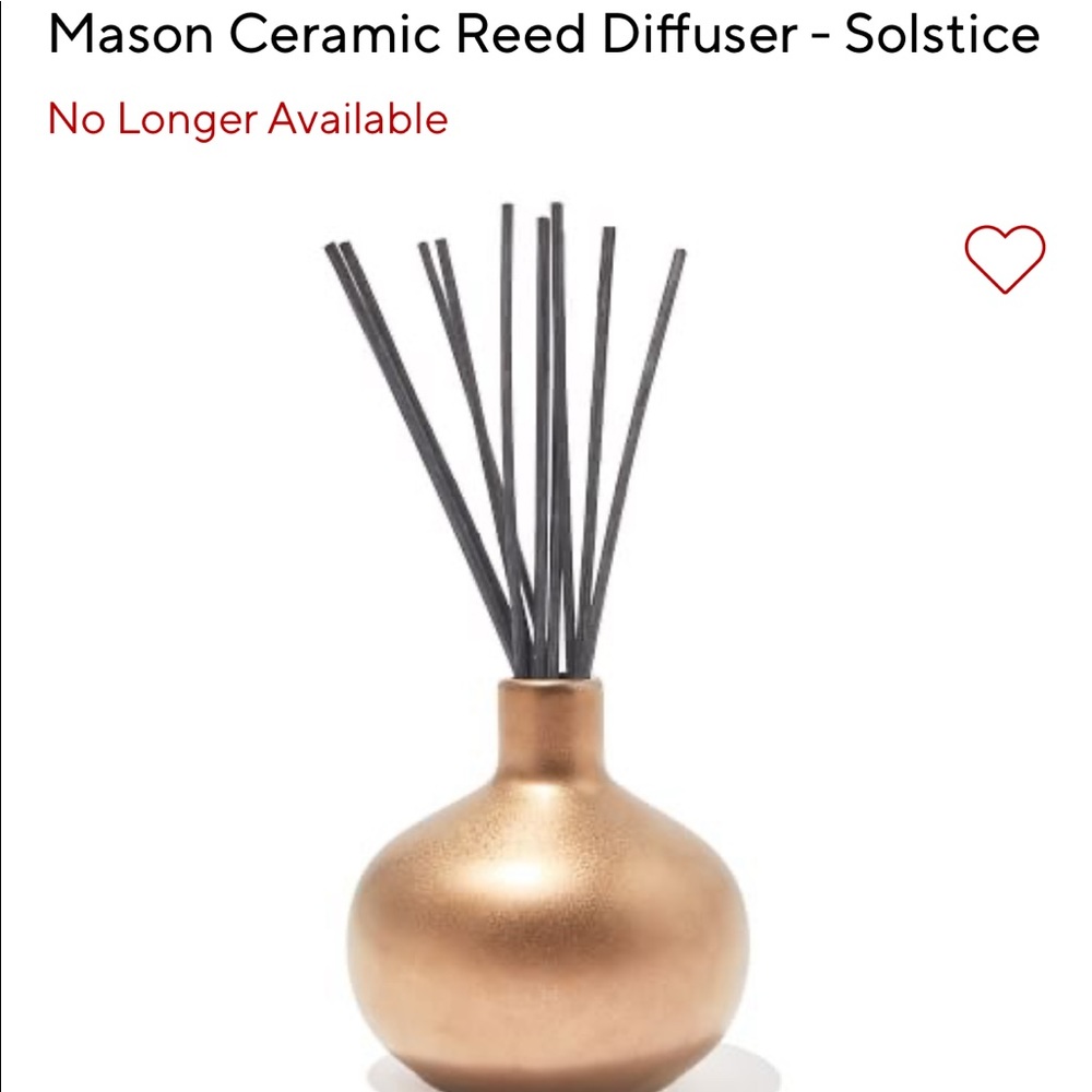 Pottery barn Mason Ceramic Reed Diffuser, originally $62